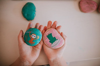 Janod Zestaw kreatywny Kamienie do ozdabiania 6+ 