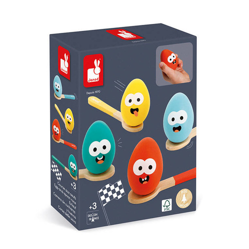 Janod Gra Wyścig z jajkiem i łyżką 3+