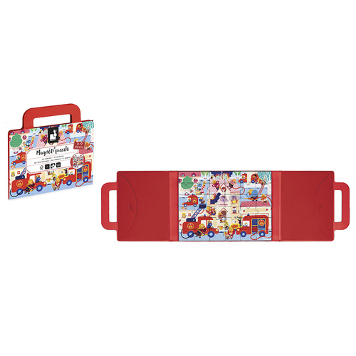 Janod Magnetyczne puzzle Straż pożarna Magneti'puzzles 36 el. 4+