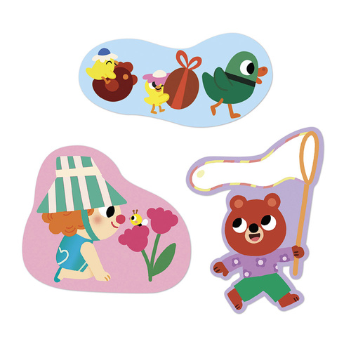 Janod Duże naklejki 50 szt. Wiosna 18m+