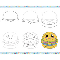 Janod Zestaw kreatywny Rysowanie krok po kroku z brokatowymi markerami 20 rysunków i kolorowanek 6+