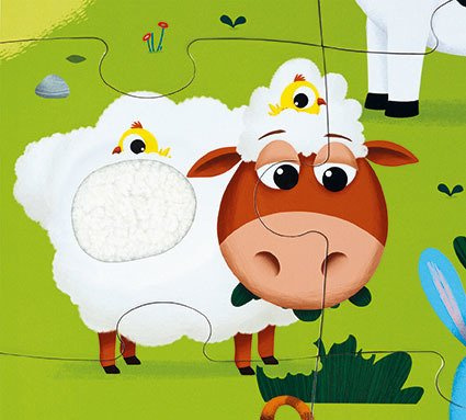 Janod Puzzle sensoryczne 20 elementów Farma