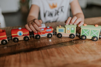 Janod Pociąg drewniany Straż pożarna Story