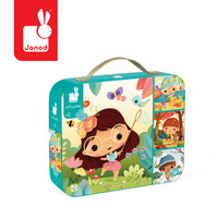 Janod Puzzle progresywne w walizce Pory roku 4 układanki – 6, 9, 12 i 16 elementów 2+