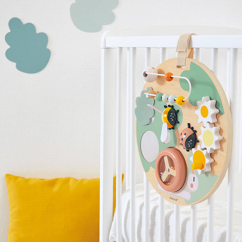 Wielofunkcyjna tablica edukacyjna drewniana Ogród Sweet Cocoon 12m+ Janod