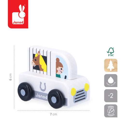 Janod Pojazd Koniowóz Wieś Cross Roads 12m+