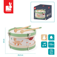 Janod Drewniany bębenek Sunshine 18m+