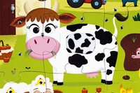 Janod Puzzle sensoryczne 20 elementów Farma