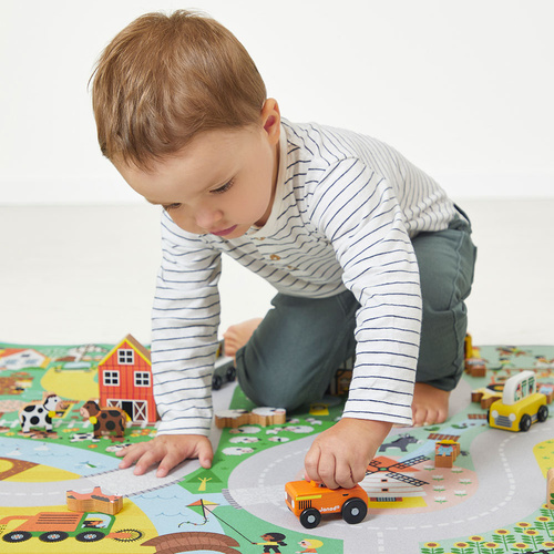 Janod Pojazd Traktor Wieś Cross Roads 12m+