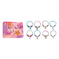 Janod Zestaw kreatywny do tworzenia biżuterii Bransoletki szczęścia 8+