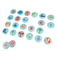 Janod Gra memory do kąpieli Morskie dzieci 24 elementy 2+