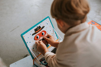 Janod Magnetyczna układanka Śmieszne buzie Chłopiec Magnetibook