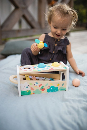 Janod Drewniane cymbałki z kulodromem Pure