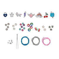 Janod Zestaw kreatywny do tworzenia biżuterii Bransoletki szczęścia 8+