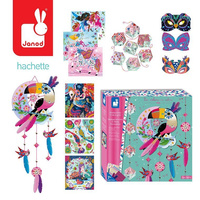 Janod Multizestaw kreatywny 11 dekoracji Tukan 7+