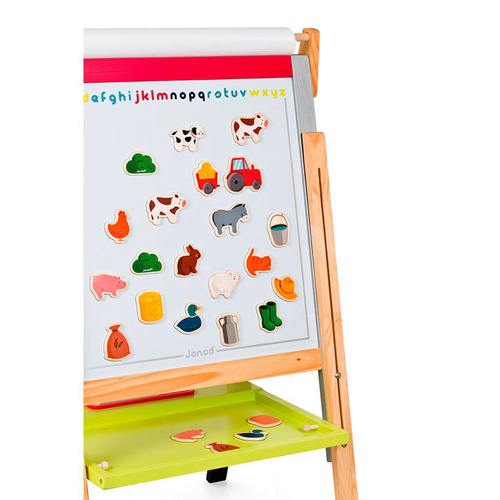 Janod Magnesy drewniane Farma 24 sztuki