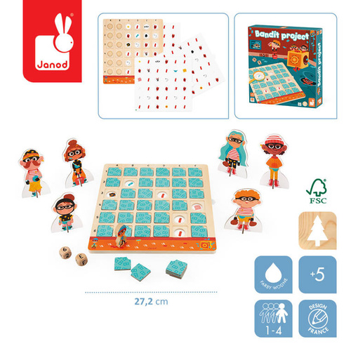 Janod Gra strategiczna Złodziejaszki Bandit Project 5+