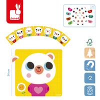 Janod Magnetyczna układanka Emocje Miś 2+