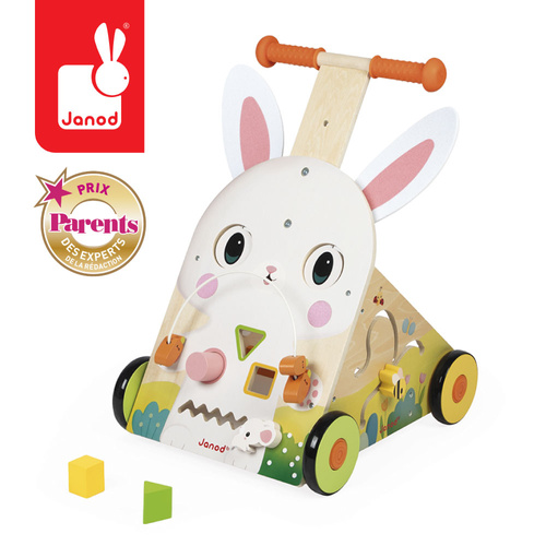 Janod Wielofunkcyjny pchacz edukacyjny Farma 12 m+