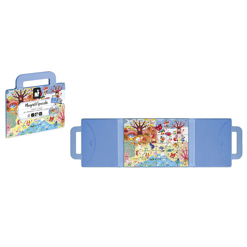 Janod Magnetyczne puzzle 4 pory roku Magneti'puzzles 3+