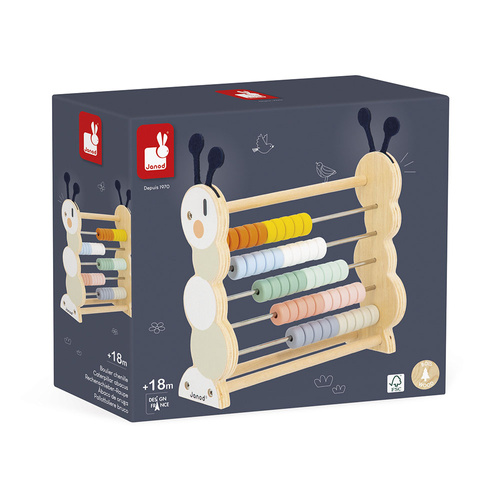 Janod Drewniane liczydlo Gąsienica Sweet Cocoon 18m+