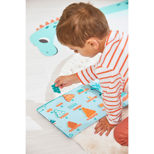 Janod Książeczka z zadaniami Busy Book Dinozaury 3+