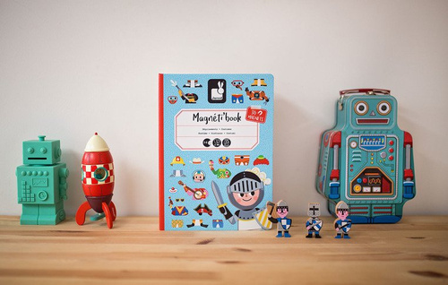 Janod Magnetyczna układanka Kostiumy Chłopiec Magnetibook