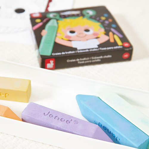 Janod Kreda chodnikowa 6 kolorów 3+