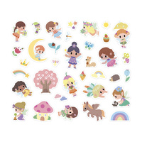 Janod Naklejki na arkuszach 200 szt. Wróżki 3+