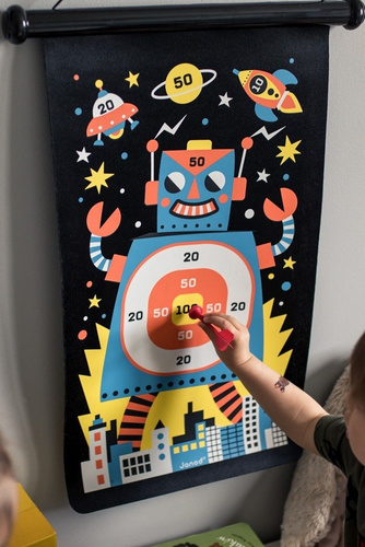 Janod Magnetyczna gra w rzutki Roboty