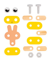 Janod Drewniane zwierzątka do składania Brico'Kids 3+