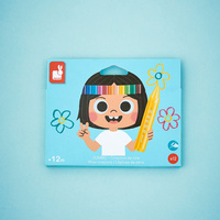 Janod Kredki woskowe 12 kolorów 12m+