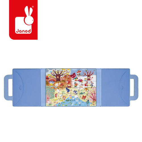 Janod Magnetyczne puzzle 4 pory roku Magneti'puzzles 3+