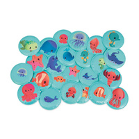 Janod Gra memory do kąpieli Morskie dzieci 24 elementy 2+