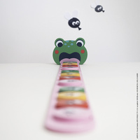 Janod Drewniana układanka logiczna Algorytmy Żaba 3+