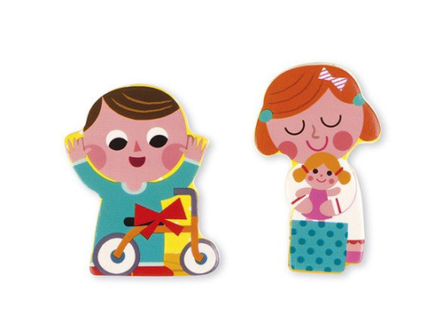 Janod Puzzle drewniane 3-warstwowe Gwiazdka