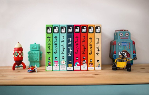 Janod Magnetyczna układanka Kostiumy Chłopiec Magnetibook