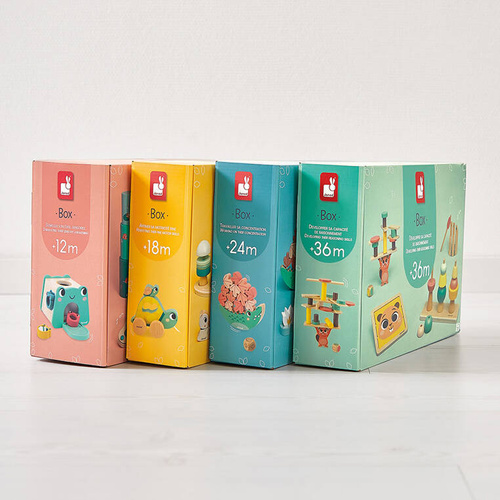 Janod Zestaw zabawek edukacyjnych Box 12 m-cy
