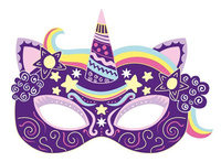 Janod Zestaw kreatywny Do zdrapywania Maski karnawałowe 5+