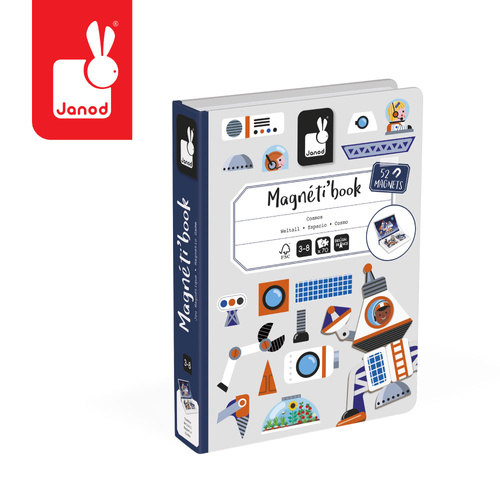 Janod Magnetyczna układanka Kosmos Magnetibook