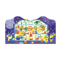 Janod Książeczka do wyklejania z naklejkami Ogród 18m+