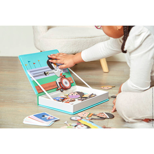 Janod Magnetyczna układanka Sport Magnetibook