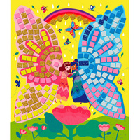 Janod Zestaw kreatywny Mozaika Wróżki 5+