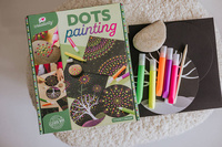 Janod Zestaw kreatywny Malowanie kropkami Dots painting I love creativity 8+