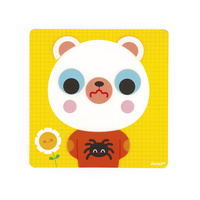 Janod Magnetyczna układanka Emocje Miś 2+