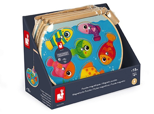 Janod Puzzle z magnesami Szybkie rybki z wędką