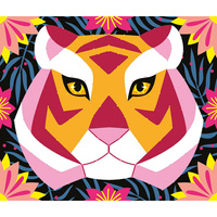 Janod Zestaw kreatywny Przeplatanka 3D String art Zwierzęta dżungli 8+