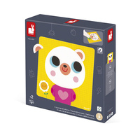 Janod Magnetyczna układanka Emocje Miś 2+