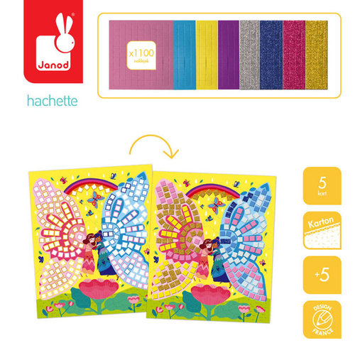 Janod Zestaw kreatywny Mozaika Wróżki 5+