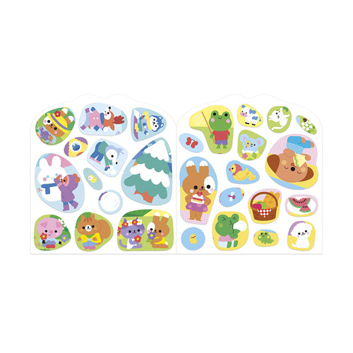 Janod Książeczka do wyklejania z naklejkami Wieś 18m+